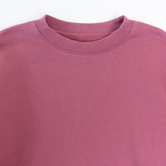 ALO Renown Heavyweight Crew Neck Pullover Sweatshirt Oversized Unisex Pink Small - Picture 4 of 9